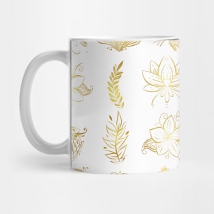 Golden Leaves Elements Mug